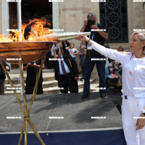 Η ΟΛΥΜΠΙΑΚΗ ΦΛΟΓΑ ΣΤΟ ΗΡΑΚΛΕΙΟ