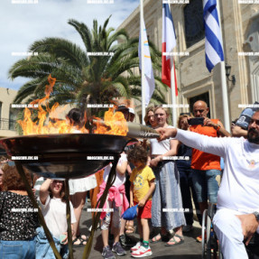 Η ΟΛΥΜΠΙΑΚΗ ΦΛΟΓΑ ΣΤΟ ΗΡΑΚΛΕΙΟ